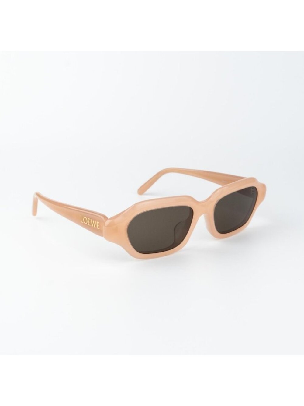Loewe Women Sunglasses Shiny Pink Grey Rectangle LW40157U SLIM 72E NEW AUTHENTIC